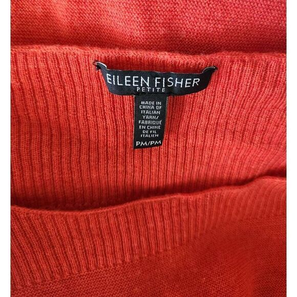 Eileen Fisher Merino Wool Lightweight Sweater Size Medium Petite - Picture 5 of 6